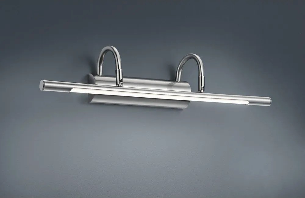 LED nástenné svietidlo v striebornej farbe Cuadro – Trio