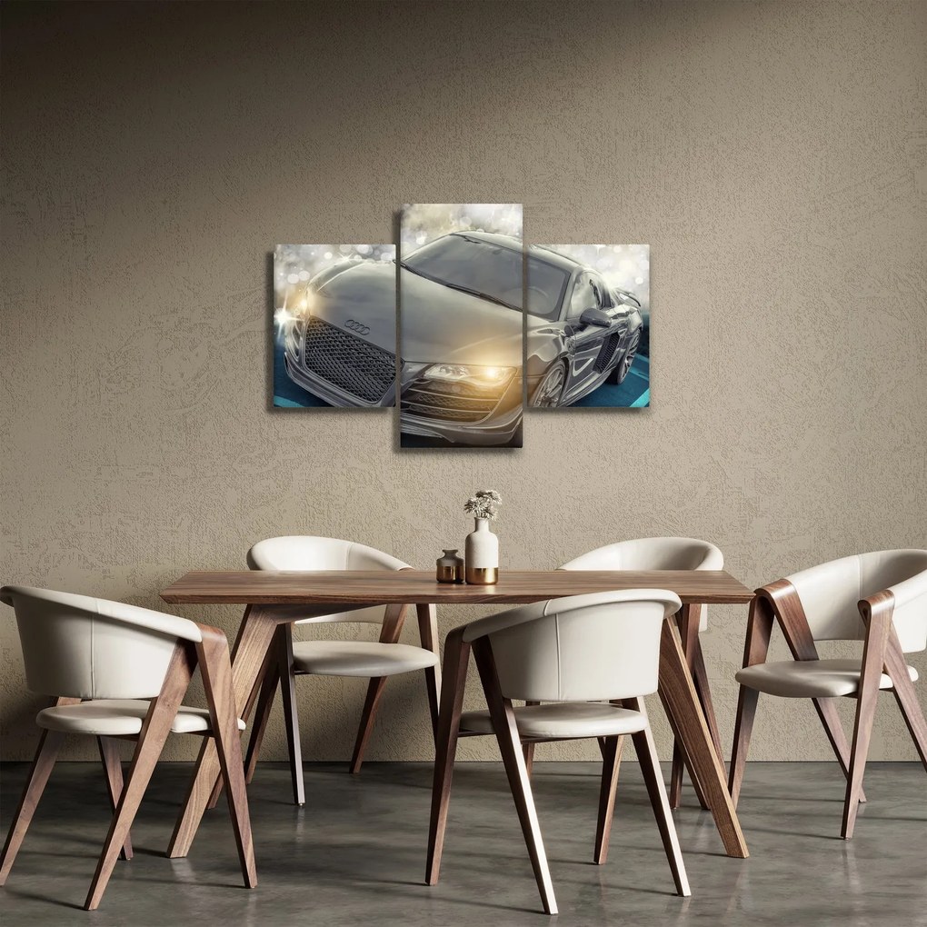 Obraz auta Audi - sivé (90x60 cm)