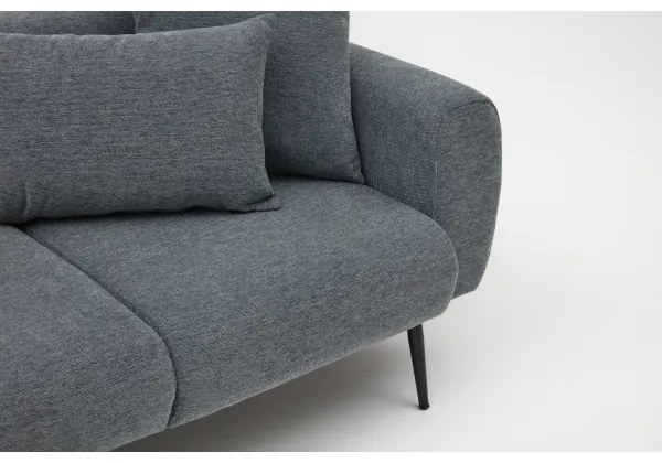 Rohová sedacia súprava do L PISA sivá ľavá