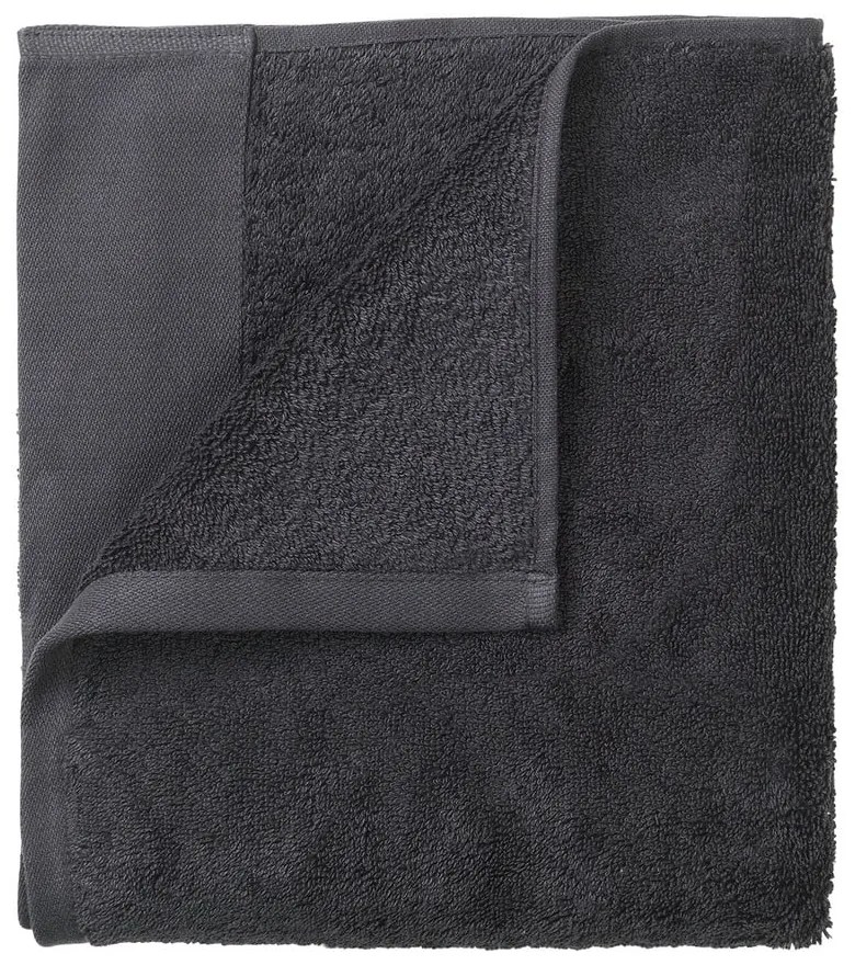 Súprava 4 tmavosivých uterákov Blomus, 30 x 30 cm