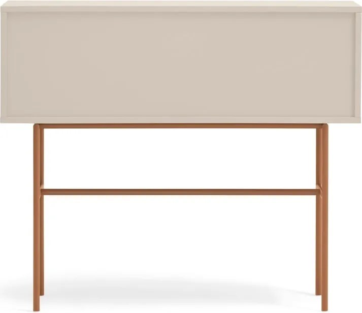 Konzolový stolík v béžovo-tehlovej farbe 35x110 cm Nube – Teulat