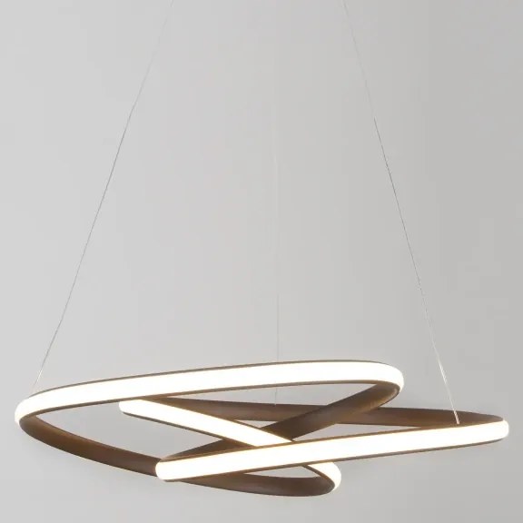 LED luster Menton 52 Hnedá
