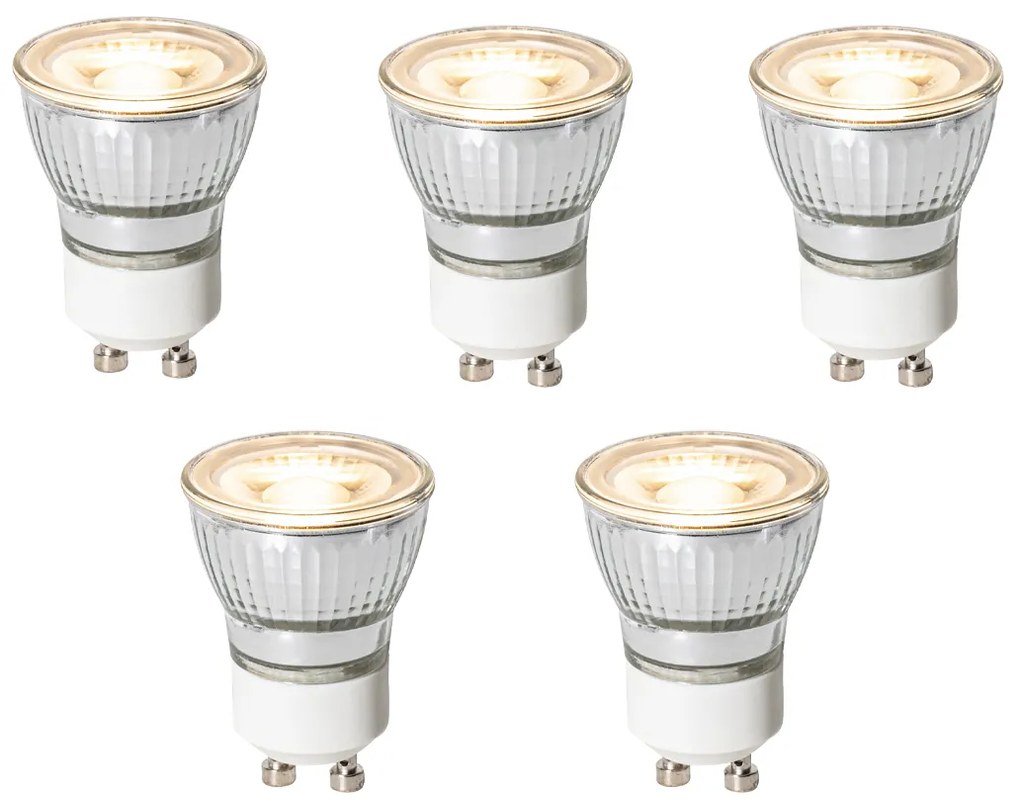 Sada 5 GU10 3-stupňových stmievateľných LED žiaroviek 35 mm 4W 220 lm 3000K