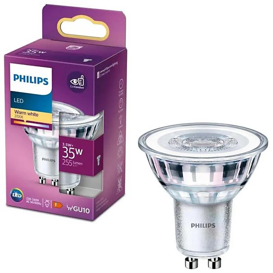 LED Žiarovka Philips PAR16 GU10/3,5W/230V 2700K 8718699774158