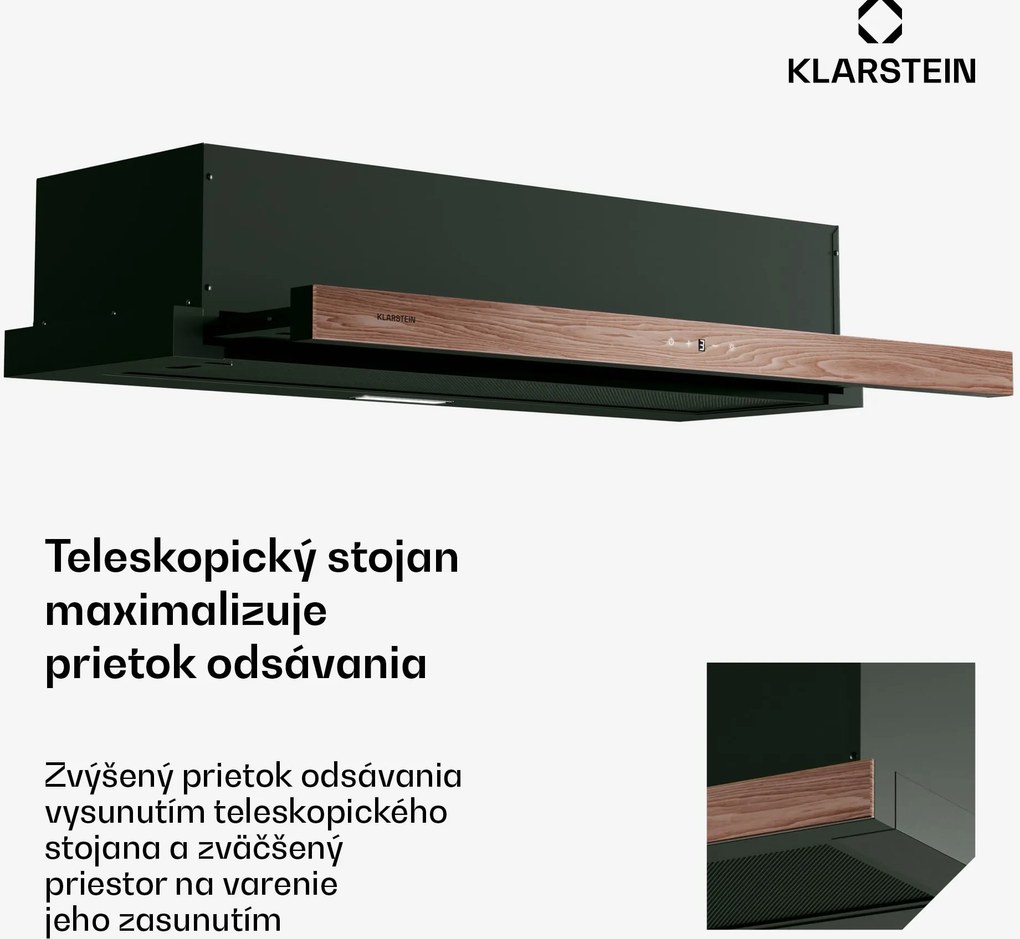 Klarstein ZenFusion digestor, prietok vzduchu 400 m³/h, EEK A, odsávanie/recirkulácia, 3 úrovne, tichý