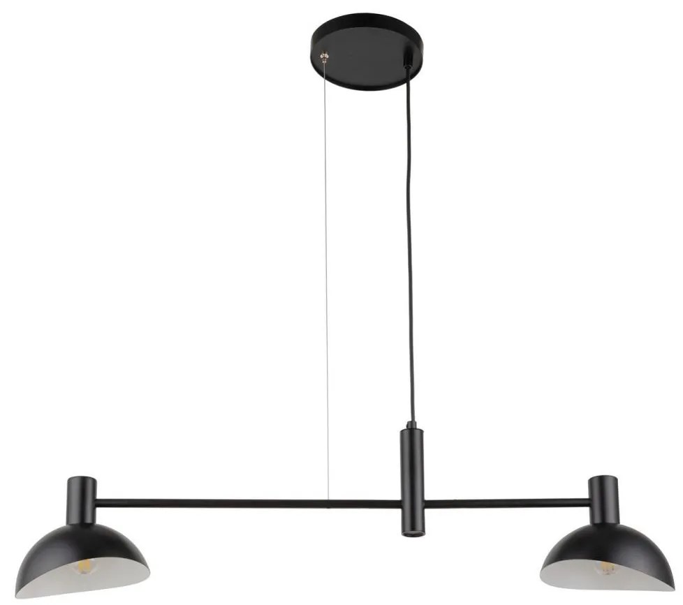 Luster na lanku ARTIS 2xE14/40W/230V čierna