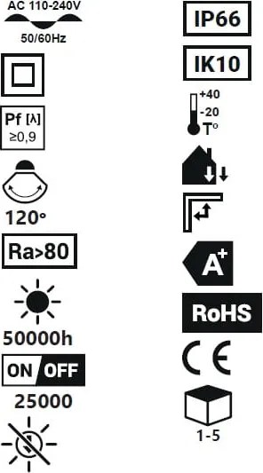 BERGE Stropné LED svietidlo PERO PROFESSIONAL 16W - neutrálna biela