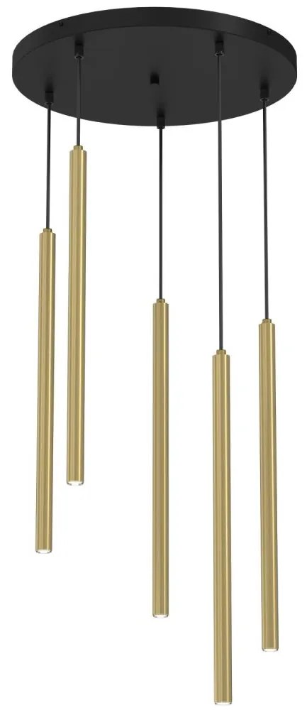 Luster na lanku YORU 5xG9/8W/230V mosadz