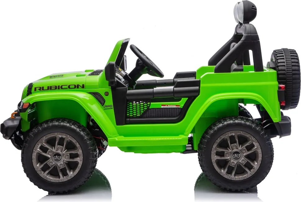 LEAN CARS Elektrické autíčko Jeep Rubicon 4x4 DK-JWR556 4x200W 24V zelené