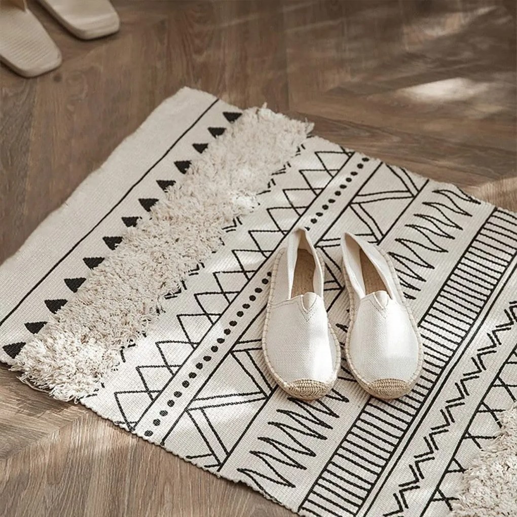 Vzorovaný koberec BOHO 160x50 béžový