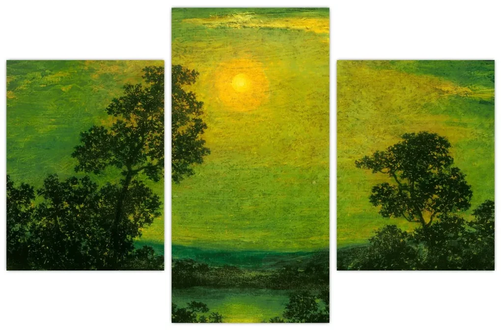 Obraz - Imitator of Ralph Albert Blakelock, Moonlight, reprodukcia (90x60 cm)