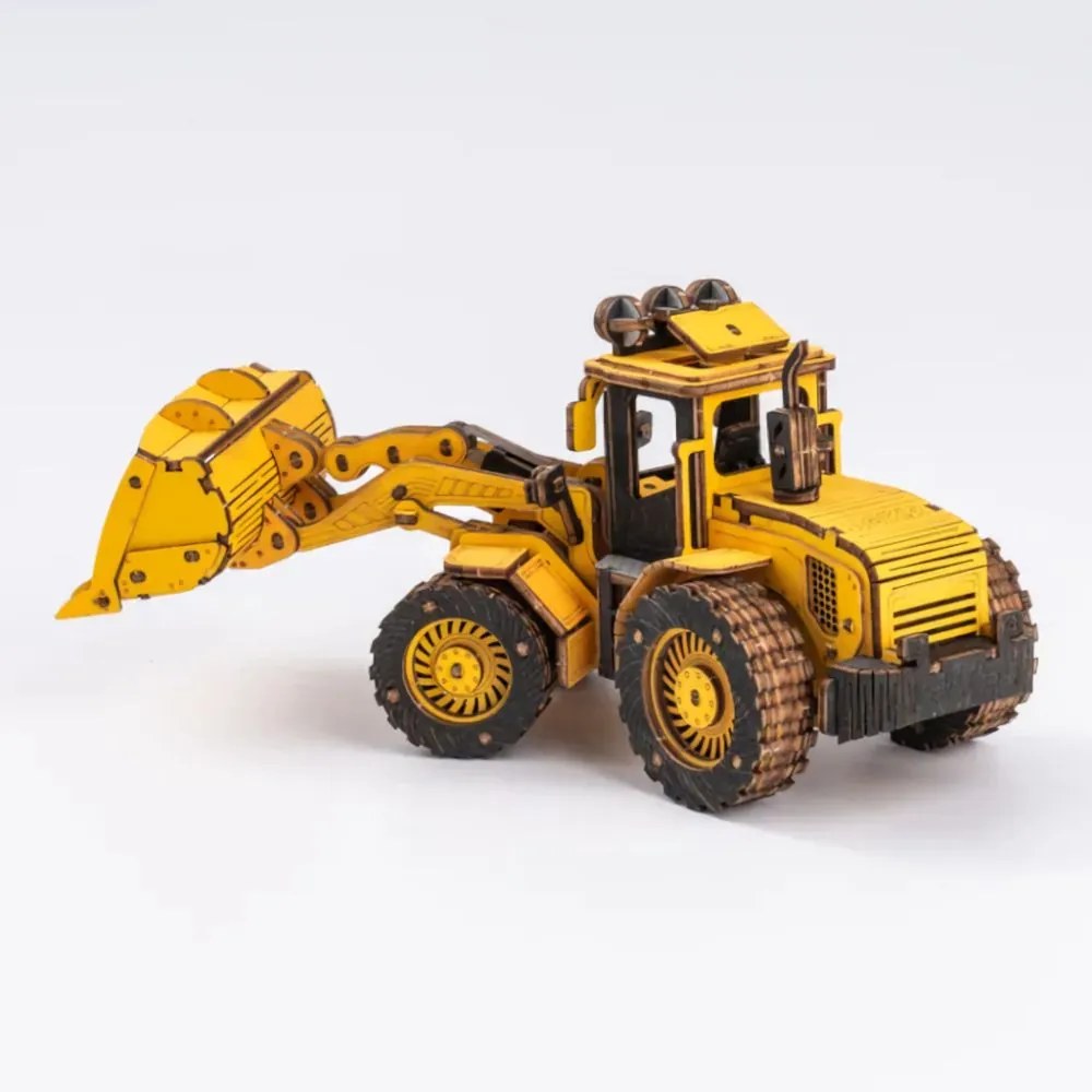 Robotime Rokr 3D dřevěné puzzle Buldozer 211 ks