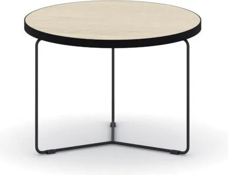 Okrúhly konferenčný stôl TENDER, priemer 50 cm, výška 48 cm, dub prírodný