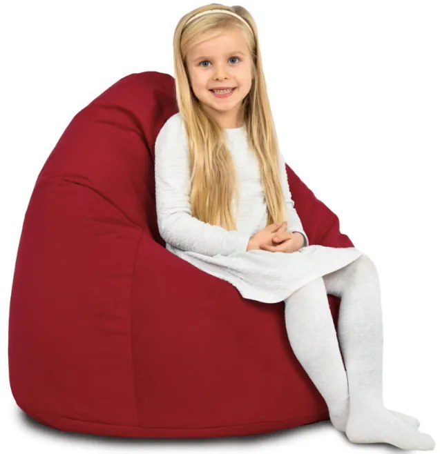 Plyšový sedací vak SAKO červený