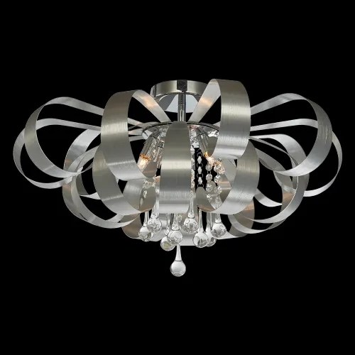 LUXERA 64410 RIBBON CRYSTAL stropné svietidlo 600 mm 6xG9/33W,hliník