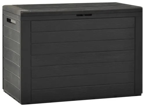 vidaXL Záhradný úložný box antracitový 78x44x55 cm-