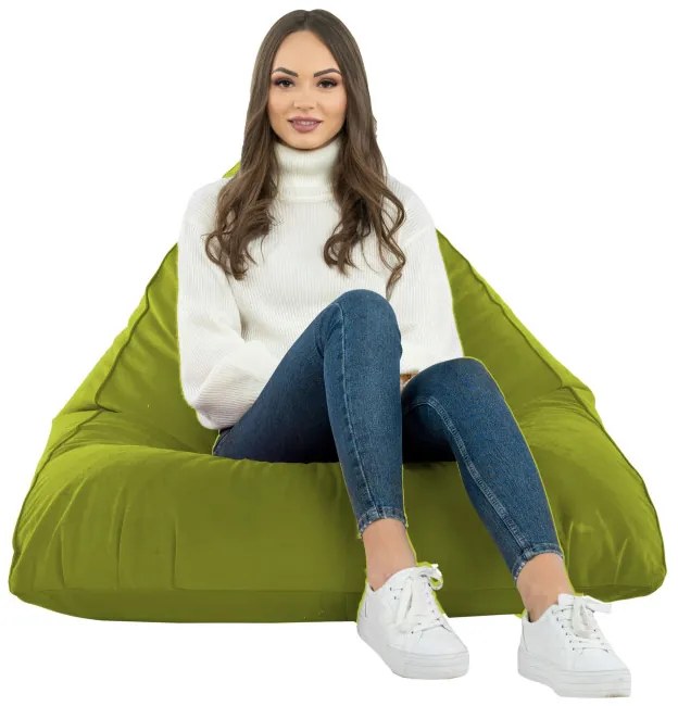 Sedací vak Bermudy SAKO zelený plyš