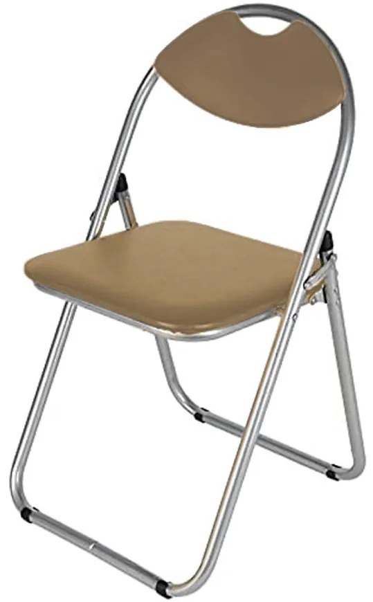 Skladacia stolička Atom Silver béžová