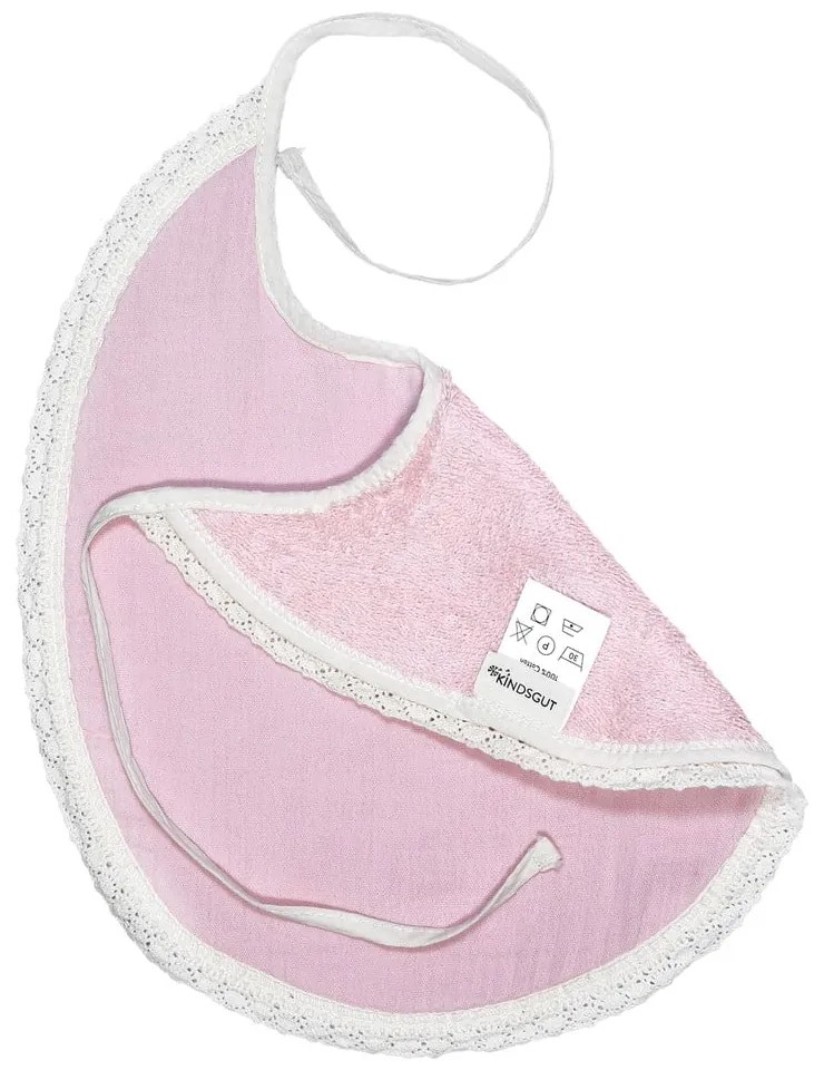 Ružový mušelínový podbradník Kindsgut Paris