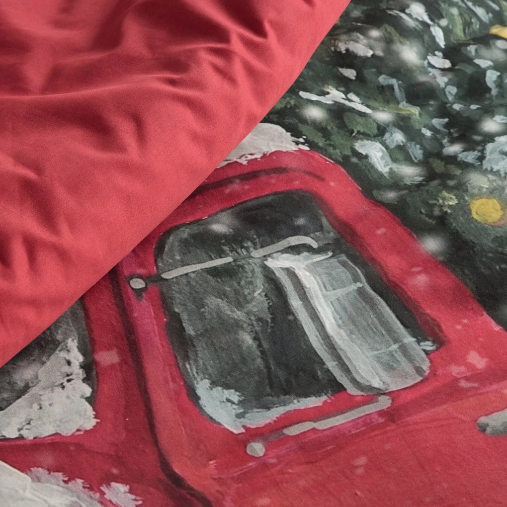VIANOČNÉ RENFORCÉ OBLIEČKY VINTI 200X220 CM, 2KS 70X80 CM VZOROVANÉ