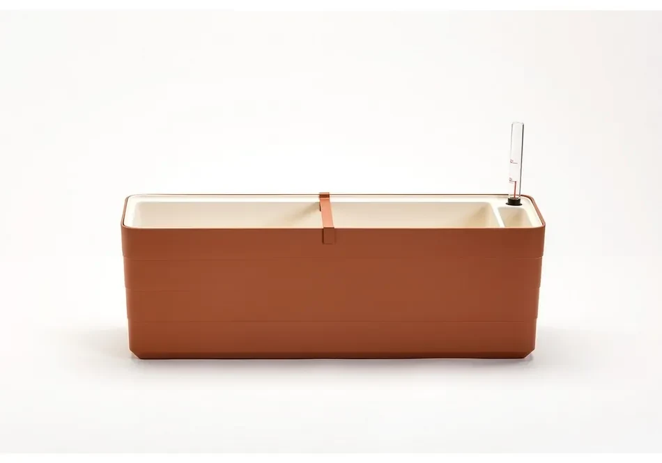 Plastia Samozavlažovací truhlík Berberis 60, terakota + slonová kosť, 60 cm