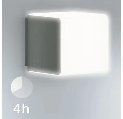 LED vonkajšie nástenné svietidlo Steinel IP44 9,1W 493lm 3000K biele so senzorom pohybu