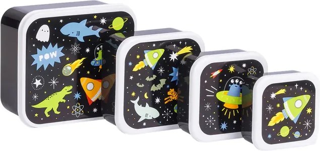 Sada 4 boxov na obed a desiatu Galaxia