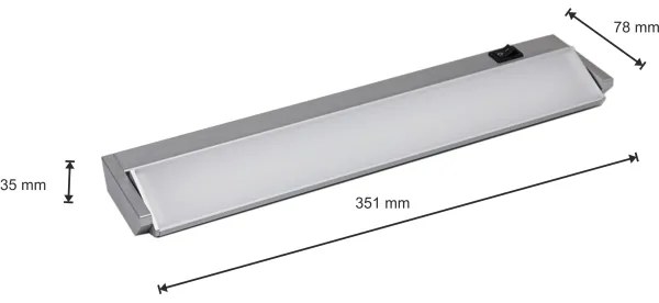 LED Podlinkové svietidlo LED/5W/230V strieborná