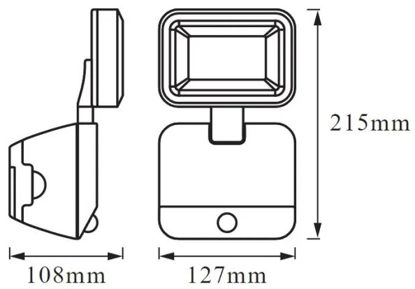 Ledvance - LED Vonkajšie nástenné svietidlo so senzorom BATTERY LED/4W/4xD IP54
