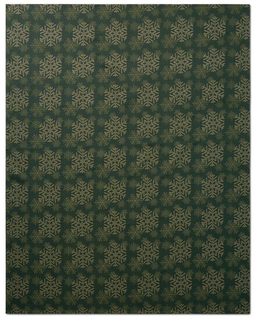 Žakárový obrus, zelený, nadmerná veľkosť