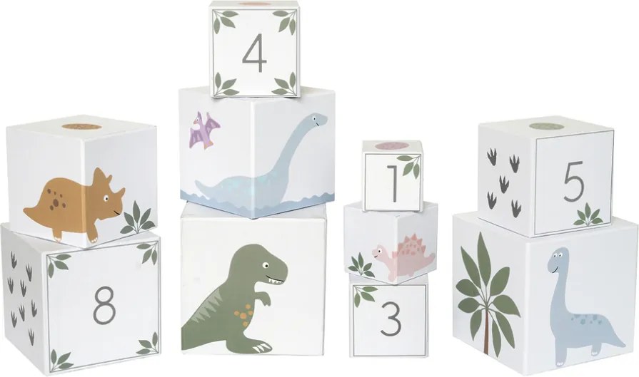 Stohovacie kocky Dino