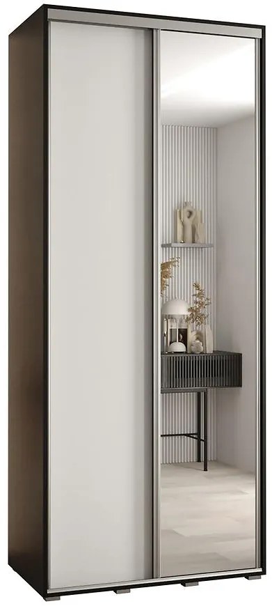 Skriňa 45 Canaris 3 110 čierna/biela/silver