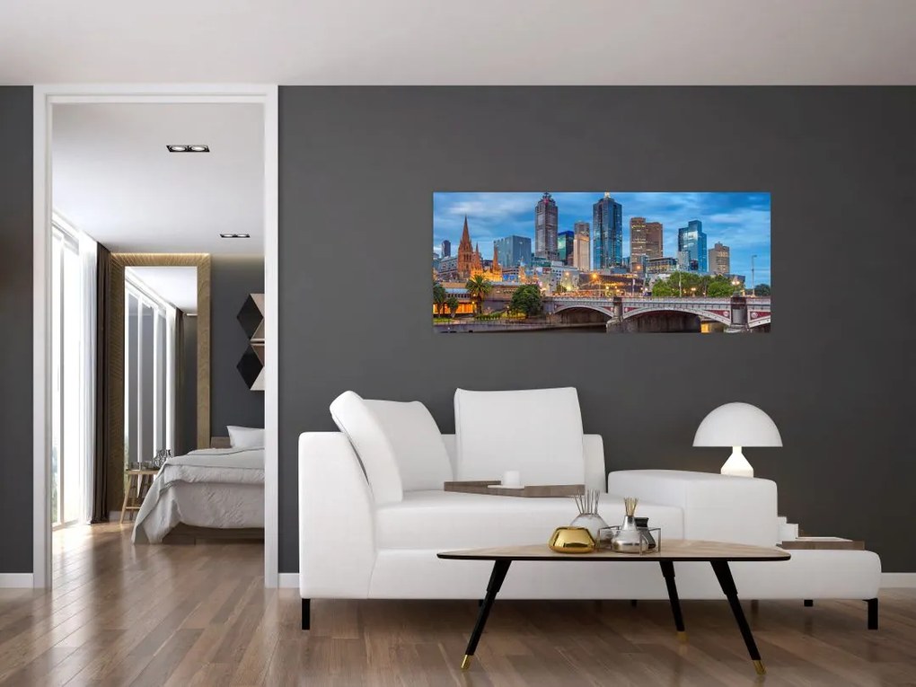 Obraz mesta Melbourne (120x50 cm)