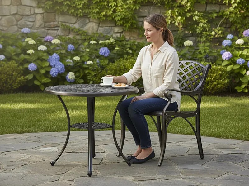 CH Záhradná hliníková stolička Mondrich