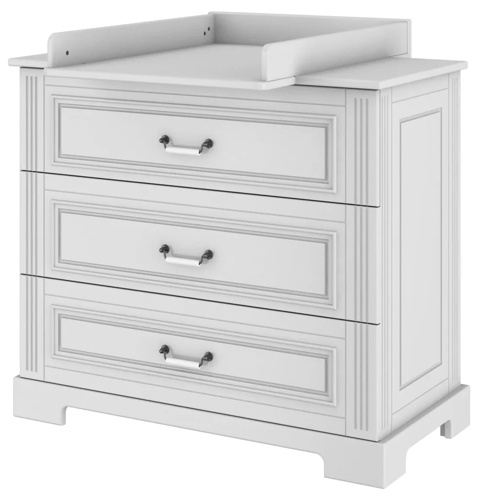 Prebaľovací pult na komodu, Ines elegant white