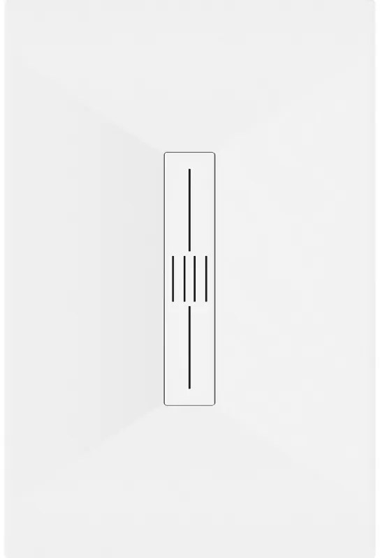 Mexen Toro, SMC obdĺžniková sprchová vanička 100 x 90 cm, biela, biela krytka, 43109010-W