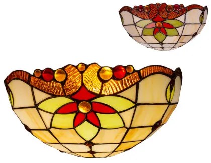 Tiffany nástenná lampa 30*18 Prezent 222 vzor 17