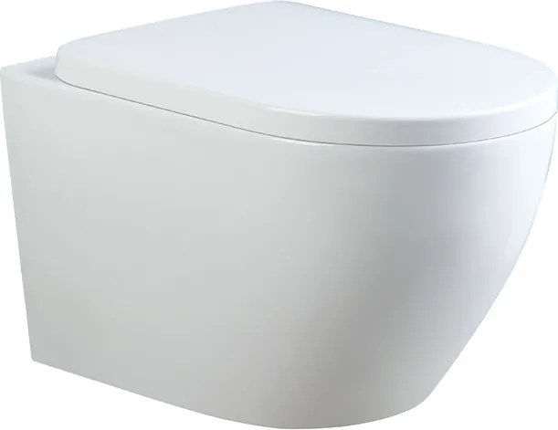 BPS-koupelny Závesná WC misa so SoftClose sedadlom HYD-5312, biela