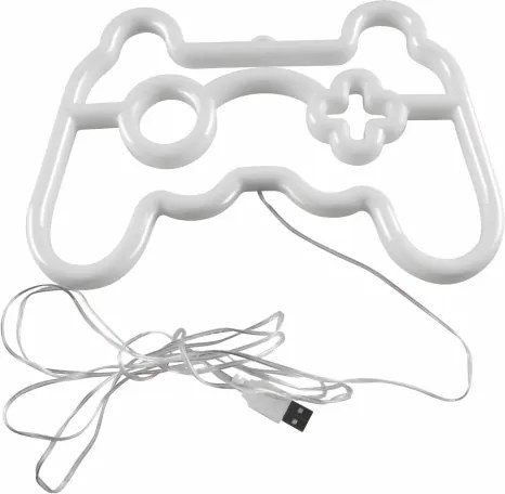 LED Neónová nástenná dekorácia GAME LED/3W/3xAA USB modrá