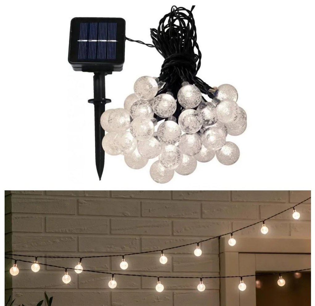 LED Solárna reťaz 6,9m 50xLED/1,2V