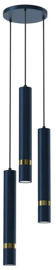 Brilagi - Luster na lanku POKER 3xGU10/25W/230V modrá