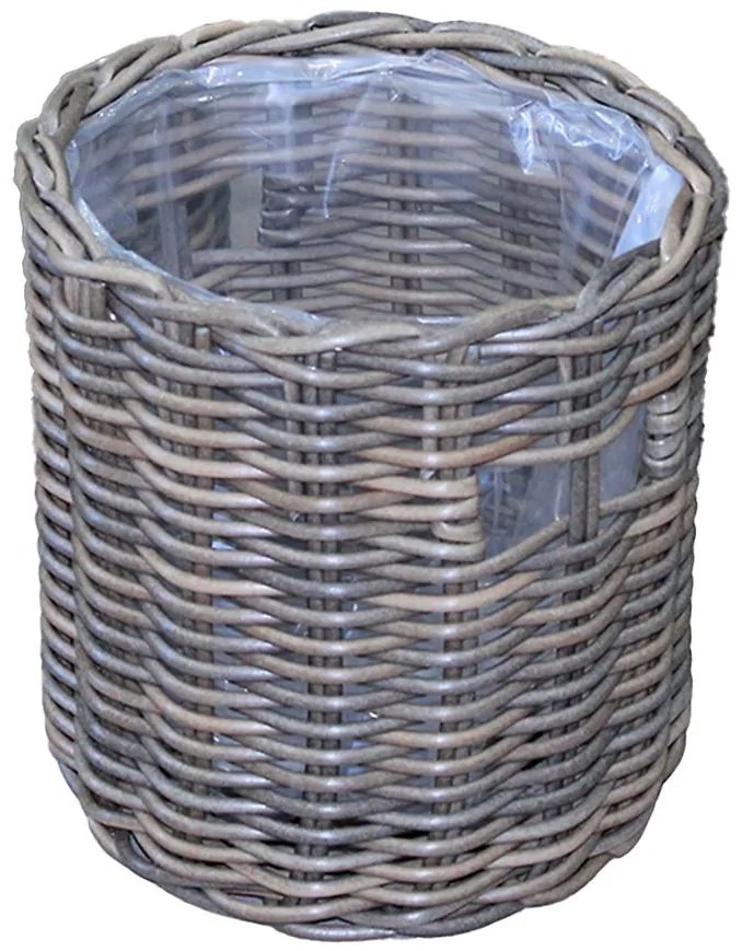 Prútený kôš 43x43h sivý