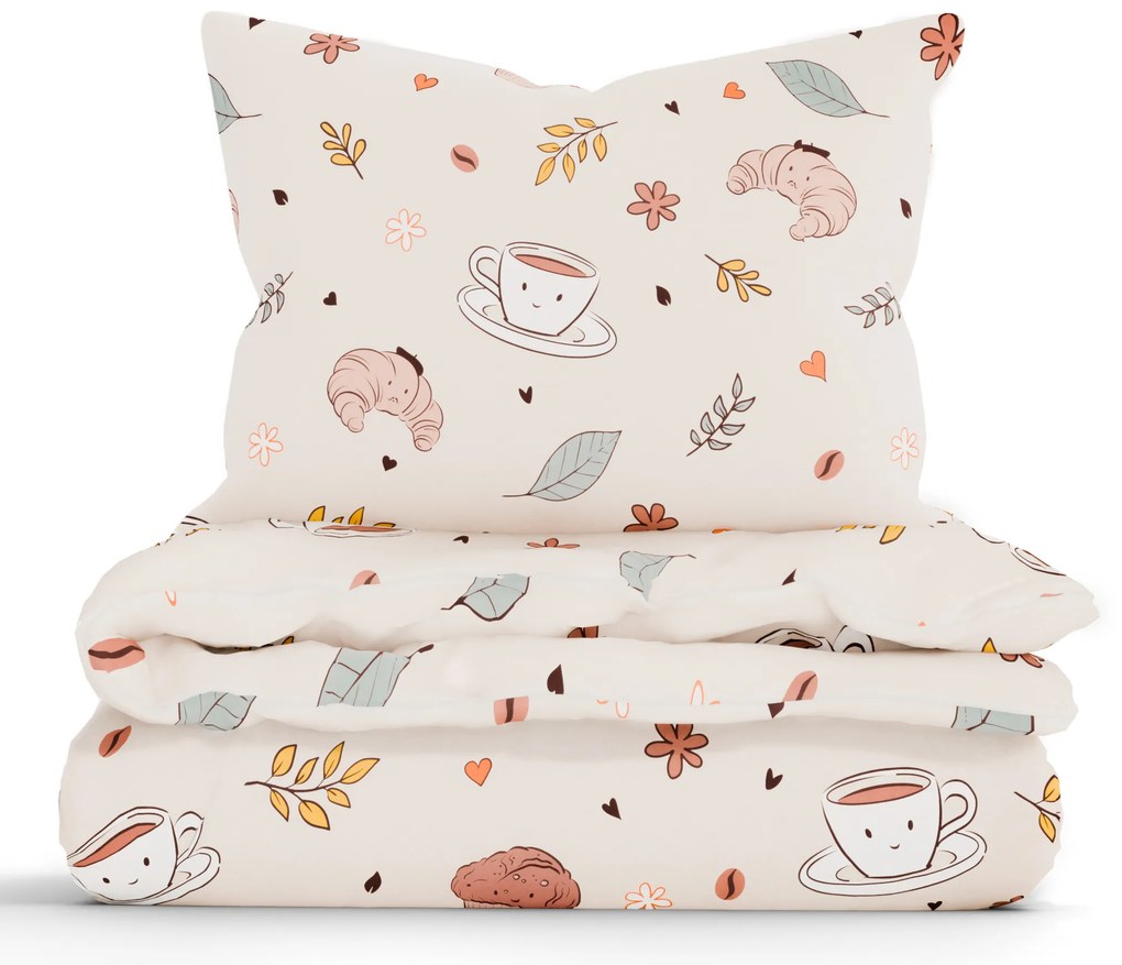 II. akosť Bavlnené obliečky Renforcé - Jesenná káva