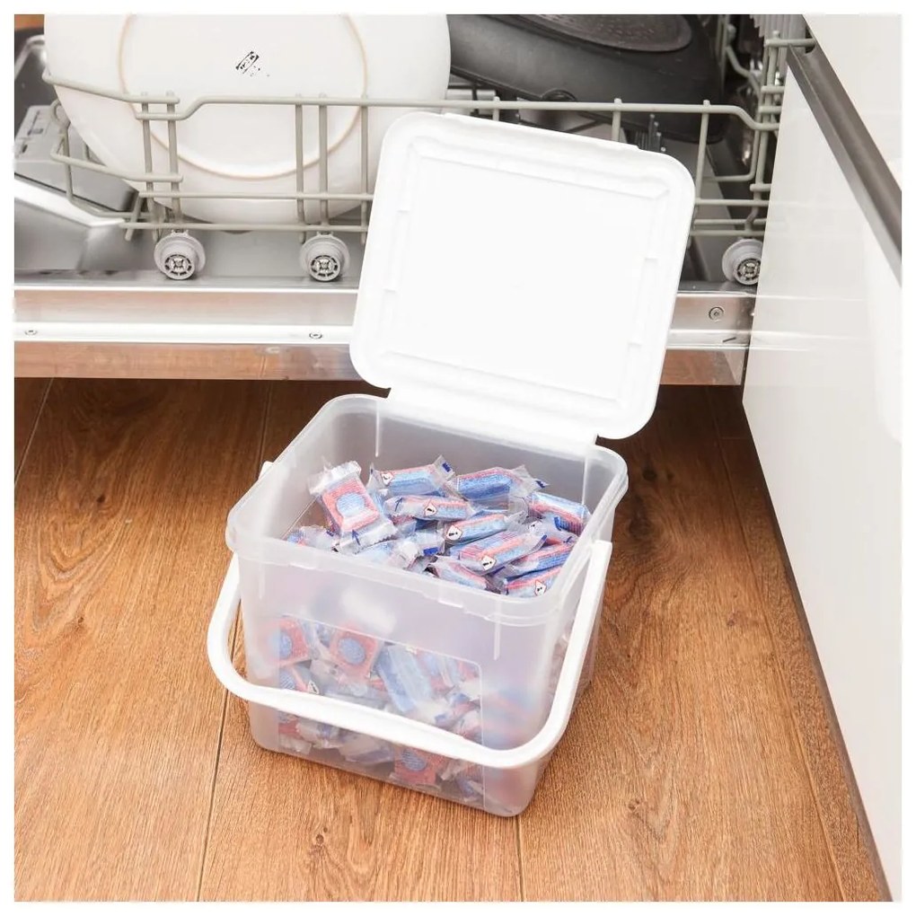 Rotho Box na prací prášok (3kg), 4,5l, s rúčkou, DETERGENT