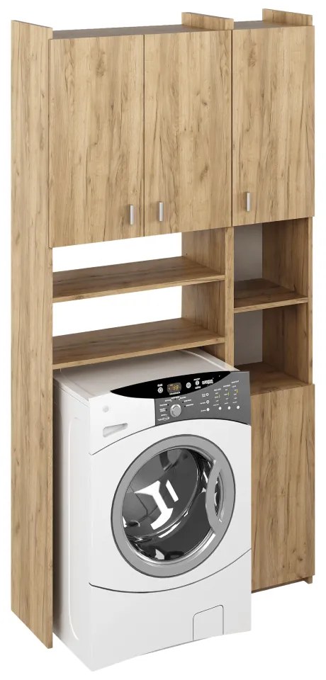 Skrinka nad práčku MIRALI, dub artisan