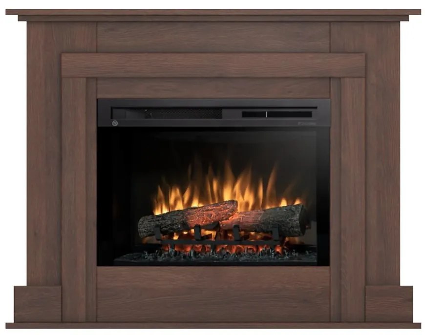 Elektrický krb Alva 26 tmavý dub