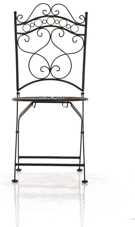 Kovová stolička skladacia Indra - Bronzová