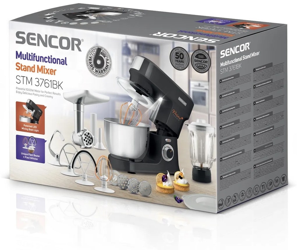 Sencor STM 3761BK kuchynský robot, čierna