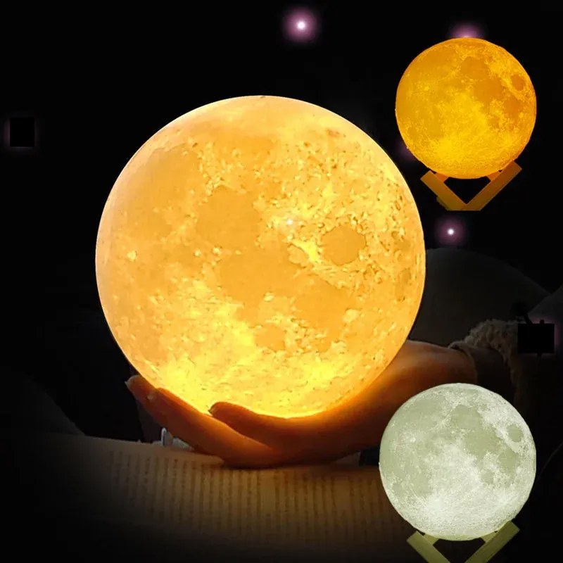Zaparkorun LED lampička v dizajne Mesiaca Luna