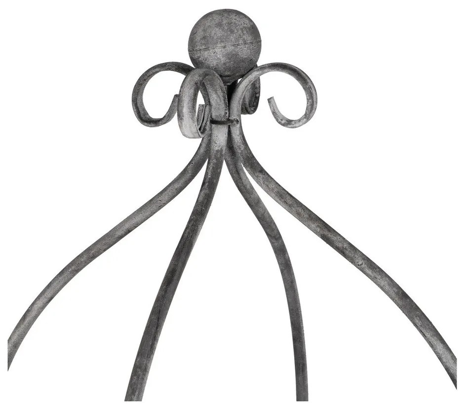 Sivý kovový regál 45x144x45 cm Mireille – Ixia